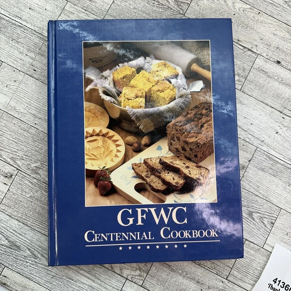 GFWC Centennial Cookbook 1988 Hardcover Recipes Appetizers Casseroles Bread (F8)